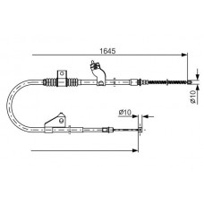 1 987 482 275 BOSCH Тросик, cтояночный тормоз