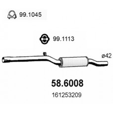 58.6008 ASSO Середній глушник вихлопних газів