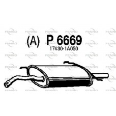 P6669 FENNO Глушник вихлопних газів кінцевий