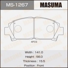 MS-1267 MASUMA Комплект гальмівних колодок