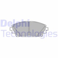 LP3633 DELPHI Комплект гальмівних колодок дисковий гальм