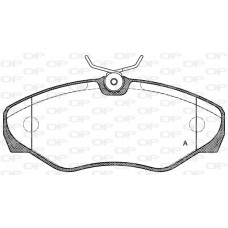 BPA0834.10 OPEN PARTS Комплект гальмівних колодок дисковий гальм
