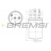 FE0048 BREMSI Паливний фільтр