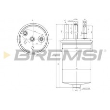 FE0048 BREMSI Паливний фільтр