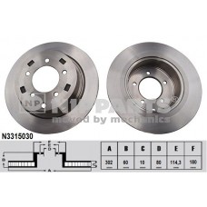 N3315030 NIPPARTS Гальмівний диск