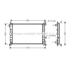 FD2264 AVA QUALITY COOLING Радіатор охолодження двигуна