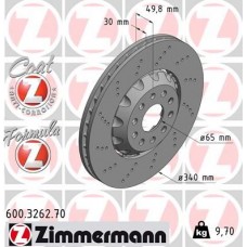 600.3262.70 ZIMMERMANN Гальмівний диск