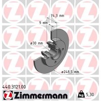440.3121.00 ZIMMERMANN Гальмівний диск