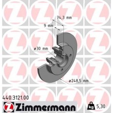 440.3121.00 ZIMMERMANN Гальмівний диск