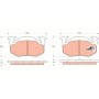 GDB1305 TRW Комплект гальмівних колодок дисковий гальм