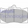 LP2122 DELPHI Комплект гальмівних колодок дисковий гальм