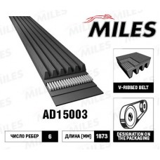 AD15003 MILES Поліклиновий ремінь