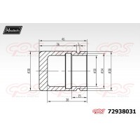 72938031 MAXTECH Поршень корпус скоби гальма