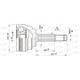 CVJ5389.10 OPEN PARTS Шарнирный комплект, Привідний вал