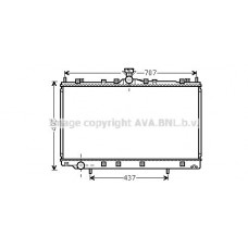MT2215 AVA QUALITY COOLING Радіатор охолодження двигуна