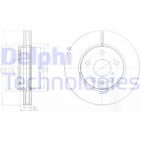 BG4187C DELPHI Гальмівний диск