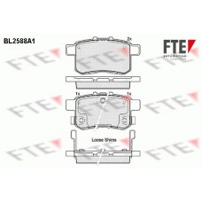 BL2588A1 FTE Комплект гальмівних колодок дисковий гальм