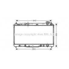 TO2464 AVA QUALITY COOLING Радіатор охолодження двигуна