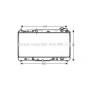 TO2464 AVA QUALITY COOLING Радіатор охолодження двигуна