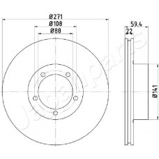DP-0401 JAPANPARTS Гальмівний диск