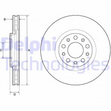 BG4763C DELPHI Гальмівний диск