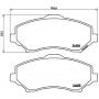 P 11 022 BREMBO Комплект гальмівних колодок дисковий гальм