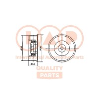 127-07033 IAP QUALITY PARTS Натяжний ролик ремінь ГРМ