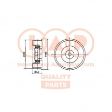 127-07033 IAP QUALITY PARTS Натяжний ролик ремінь ГРМ