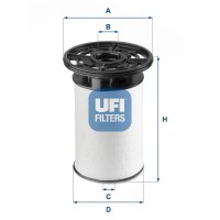 26.076.01 UFI Паливний фільтр