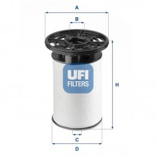26.076.01 UFI Паливний фільтр