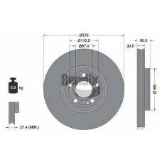 BDS2193HC BENDIX Braking Гальмівний диск