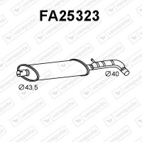 FA25323 VENEPORTE Середній глушник вихлопних газів
