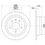 MDC271 MINTEX Гальмівний диск