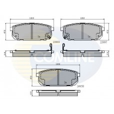 CBP31288 COMLINE КомплеК т гальмівних колодок, дискове гальмо