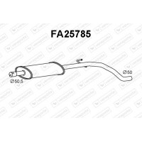 FA25785 VENEPORTE Середній глушник вихлопних газів