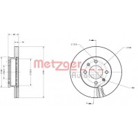 6110626 METZGER Гальмівний диск