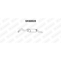 SK60028 VENEPORTE Глушник вихлопних газів кінцевий