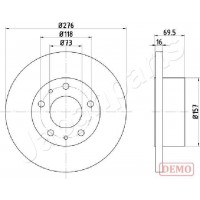 DP-0223C JAPANPARTS Гальмівний диск