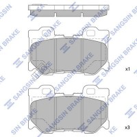 SP1472 Hi-Q Комплект гальмівних колодок дисковий гальм