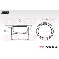 72954058 MAXTECH Поршень корпус скоби гальма