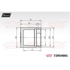 72954001 MAXTECH Поршень корпус скоби гальма