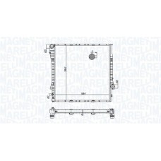 350213177700 MAGNETI MARELLI Радіатор охолодження двигуна