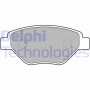 LP1866 DELPHI Комплект гальмівних колодок дисковий гальм