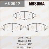 MS-2517 MASUMA Комплект гальмівних колодок