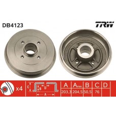 DB4123 TRW Гальмівний барабан