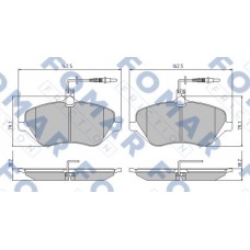 FO 934981 FOMAR Friction Комплект гальмівних колодок дисковий гальм