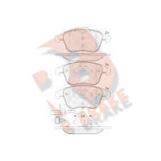 RB1864 R BRAKE Комплект гальмівних колодок дисковий гальм