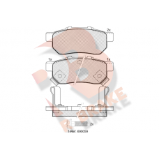 RB1024 R BRAKE Комплект гальмівних колодок дисковий гальм