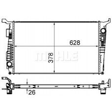 CR 845 000S MAHLE Радіатор охолодження двигуна