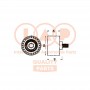 127-21056E IAP QUALITY PARTS Натяжний ролик ремінь ГРМ